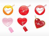 beautiful tags with love set 20