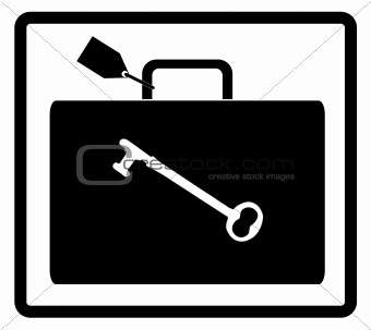 luggage with key