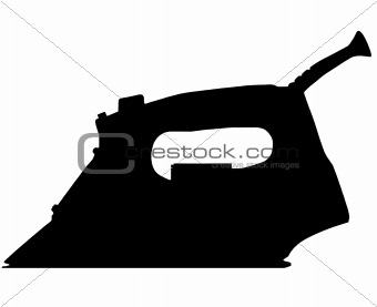 Silhouette of smoothing iron