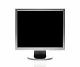 Flat panel monitor with black blank space
