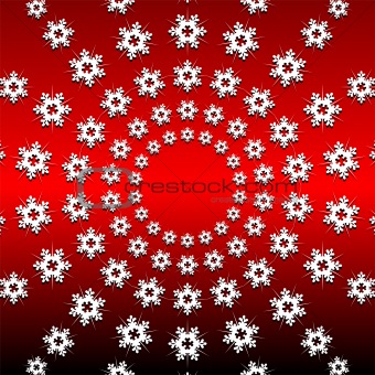 Snow crystals background
