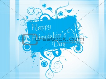 vector illustration, floral Friendship day card 8