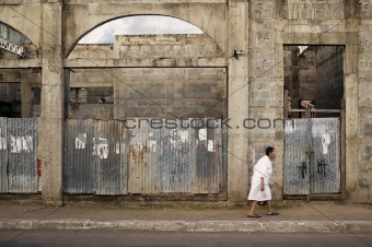 Woman on the Street in Granada Nicaragua