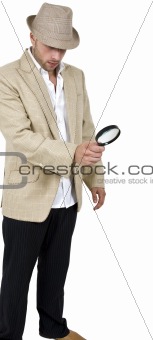 detective and magnifier