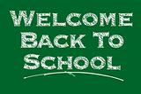 Welcome Back To School Chalk Board