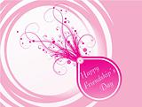 happy friendship day, pink vector illustration