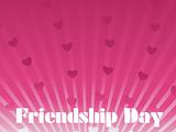 pink friendship day background
