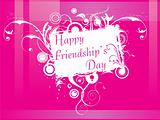 vector illustration, floral Friendship day card 2