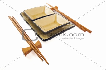 Abstract Chopsticks and Bowls