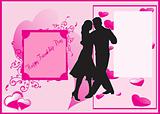 friendship day series with dancing couple in pink
