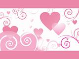friendship day series with heart and floral, banner 12