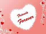 friendship day series with heart and floral, banner 9