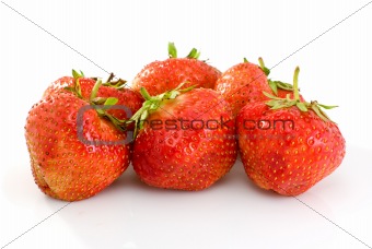 Some tasty ripe red strawberries