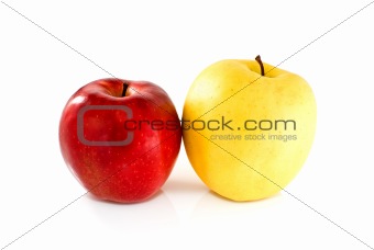 Red and yellow apples
