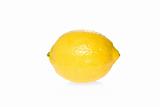 Single ripe lemon