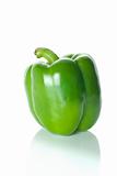 Single green sweet pepper 