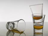 Three shots of whisky