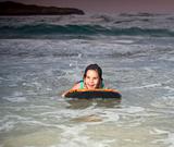girl boogie surf board