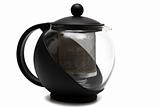 Round glass teapot