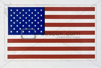 american flag sticker