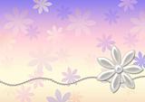 pearls and flowers - background.