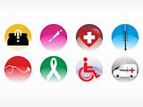 vector medical icon series web 2.0 style set_11