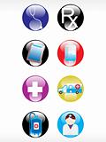 vector medical icon series web 2.0 style set_17