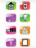 vector medical icon series web 2.0 style set_18