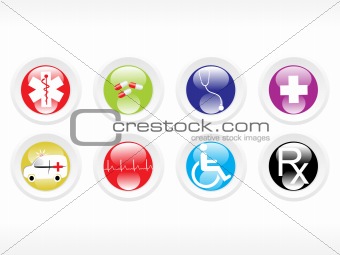 vector medical icon series web 2.0 style set_3
