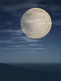 Full Moon Over Slope