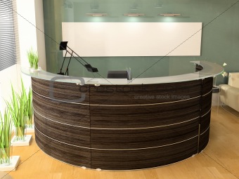 Reception in office