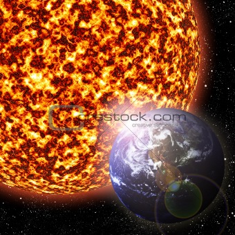 Earth and Sun