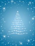 christmas tree in blue 2