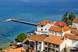 Small fishing village on the Ohrid lake