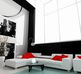 white drawing room