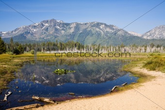 Mountain Reflection In Pond