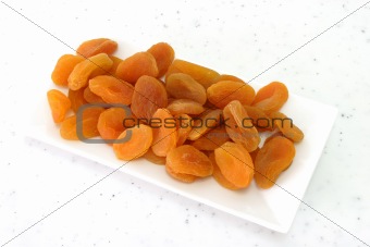 Dried yellow apricots
