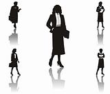 working woman silhouette