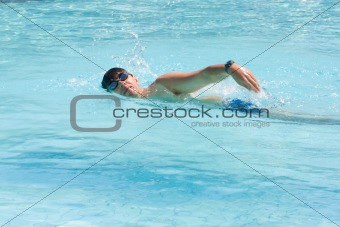 Swimming man
