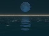 Surreal Moon and Water
