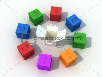 colored box