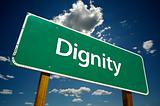 Dignity Road Sign