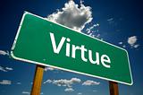 Virtue Road Sign