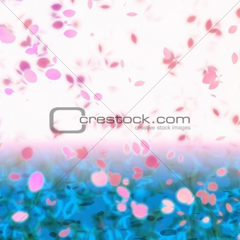 Sakura Asian Themed Cherry Blossom Background