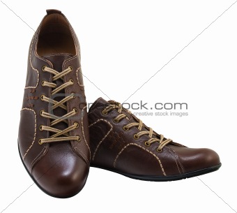 Isolated shoes with clipping path