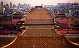 Yellow Roofs Forbidden City Beijing China