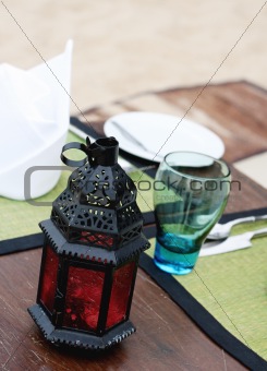 Romantic table setting 