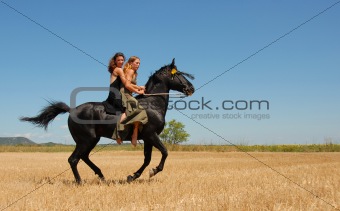 riding woman