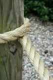 Rope wrapped around a pole