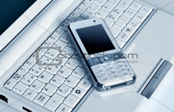 Laptop and Mobile Phone